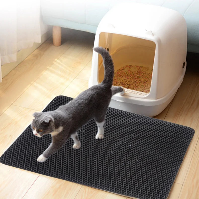 Tapis de litière pour chat imperméable et résistant à l'urine